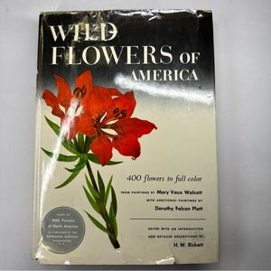 Wild Flowers of America Hardcover Book - Red Floral Cover 3rd Print 1963